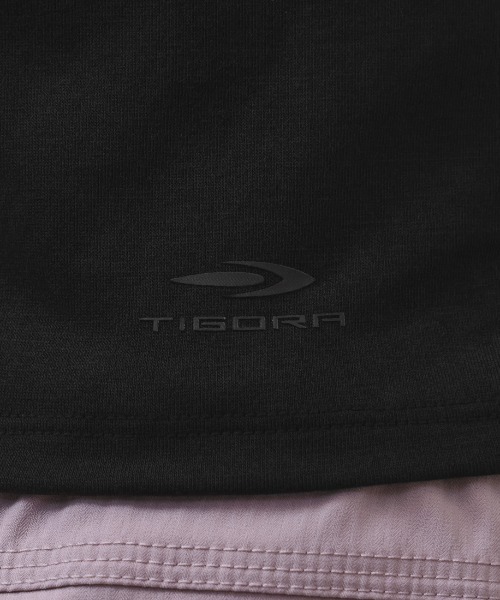 TIGORA(ティゴラ)の「ティゴラ TIGORA シャーリング半袖フィットネスTシャツ(Tシャツ/カットソー・レディース・ブラック/ライラック・XL/L/M/S)」の9枚目の写真