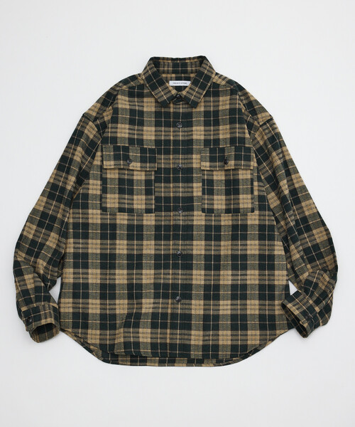 FREAK'S STORE(フリークスストア)の「モールチェックシャツジャケット(シャツ/ブラウス・メンズ・ブラウン/ブラック/グリーン/サックスブルー・LARGE/MEDIUM)」の19枚目の写真