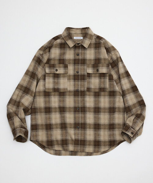 FREAK'S STORE(フリークスストア)の「モールチェックシャツジャケット(シャツ/ブラウス・メンズ・ブラウン/ブラック/グリーン/サックスブルー・LARGE/MEDIUM)」の21枚目の写真