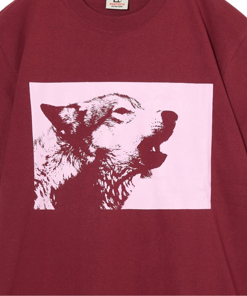 NON TOKYO(ノントーキョー)の「PRINT T-SHIRT(DOG)(Tシャツ/カットソー・レディース・ホワイト/ブラック/バーガンディー・2/1)」の8枚目の写真