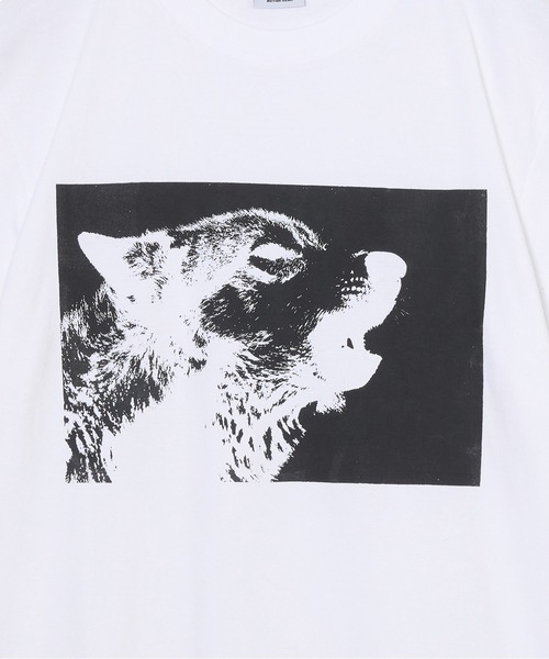 NON TOKYO(ノントーキョー)の「PRINT T-SHIRT(DOG)(Tシャツ/カットソー・レディース・ホワイト/ブラック/バーガンディー・2/1)」の11枚目の写真