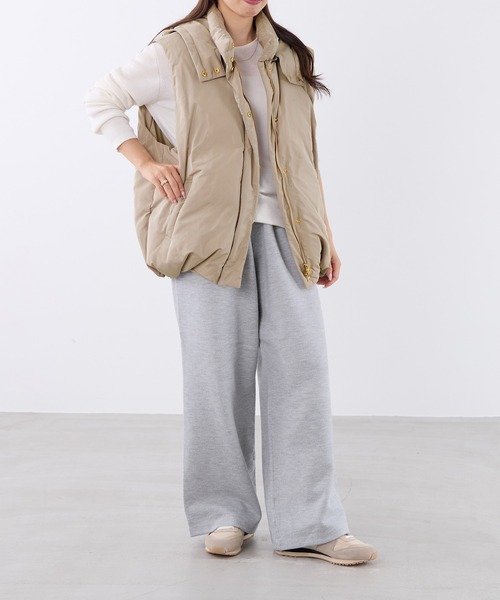 MICA&DEAL(マイカ&ディール)の「スウェットライクニットワイドパンツ〈セットアップ対応〉(その他パンツ・レディース・ライトグレー/ライトベージュ/チャコールグレー・FREE)」の10枚目の写真