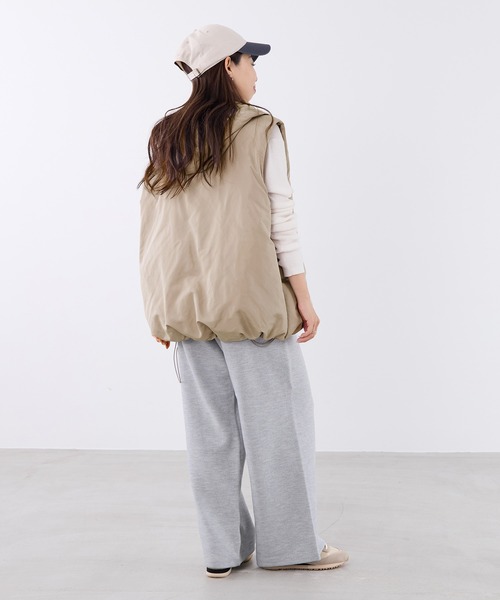 MICA&DEAL(マイカ&ディール)の「スウェットライクニットワイドパンツ〈セットアップ対応〉(その他パンツ・レディース・ライトグレー/ライトベージュ/チャコールグレー・FREE)」の12枚目の写真