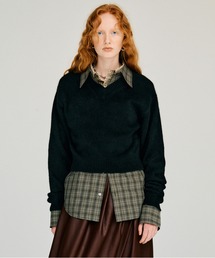 【2026Winter Pre-Order】FOXブレンドVネックニット / Fox Blend V-Neck Knit