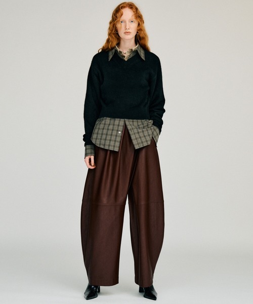 PRANK PROJECT（プランクプロジェクト）の「【2026Winter Pre-Order】FOXブレンドVネックニット / Fox Blend V-Neck Knit（ニット/セーター・レディース・グレー/アイボリー/ブラック・FREE）」の10枚目の写真