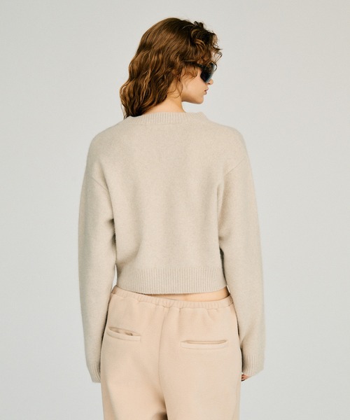 PRANK PROJECT（プランクプロジェクト）の「【2026Winter Pre-Order】FOXブレンドVネックニット / Fox Blend V-Neck Knit（ニット/セーター・レディース・グレー/アイボリー/ブラック・FREE）」の13枚目の写真