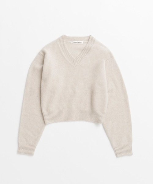 PRANK PROJECT（プランクプロジェクト）の「【2026Winter Pre-Order】FOXブレンドVネックニット / Fox Blend V-Neck Knit（ニット/セーター・レディース・グレー/アイボリー/ブラック・FREE）」の19枚目の写真