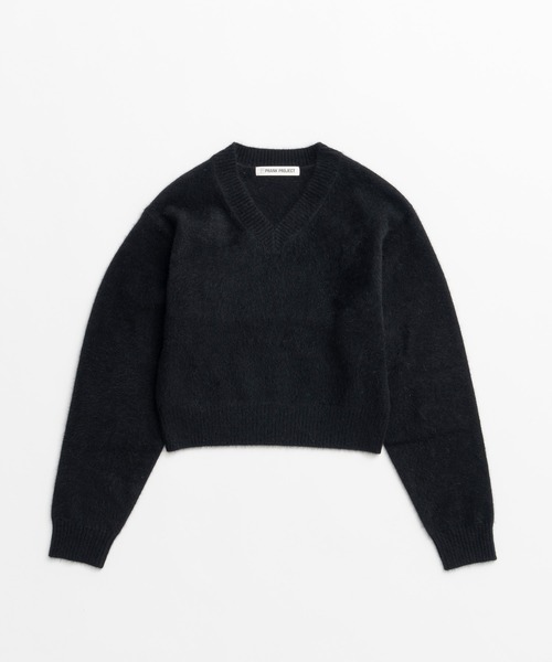 PRANK PROJECT（プランクプロジェクト）の「【2026Winter Pre-Order】FOXブレンドVネックニット / Fox Blend V-Neck Knit（ニット/セーター・レディース・グレー/アイボリー/ブラック・FREE）」の21枚目の写真