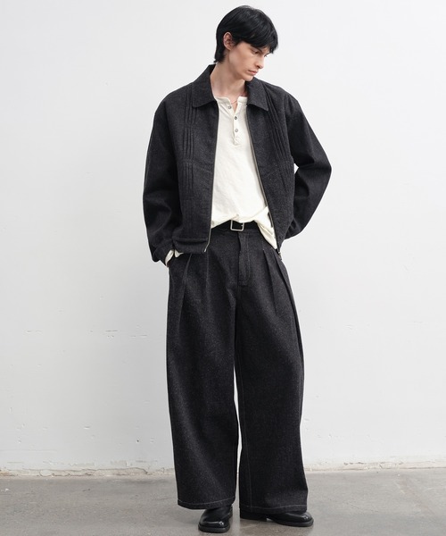 tageechita（タジチタ）の「【IFANDONLYIF】タックボリューム リジッドデニムパンツ（デニムパンツ・メンズ・ブラック・L/M/S）」の20枚目の写真