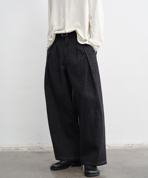tageechita（タジチタ）の「【IFANDONLYIF】タックボリューム リジッドデニムパンツ（デニムパンツ・メンズ・ブラック・L/M/S）」の22枚目の写真
