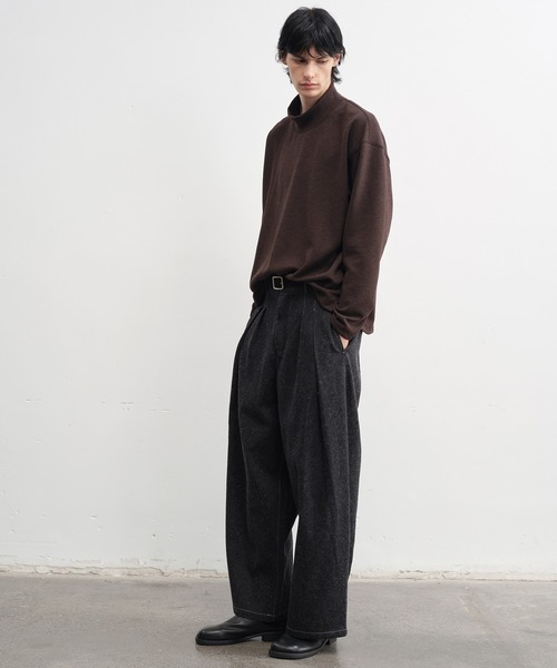 tageechita（タジチタ）の「【IFANDONLYIF】タックボリューム リジッドデニムパンツ（デニムパンツ・メンズ・ブラック・L/M/S）」の5枚目の写真