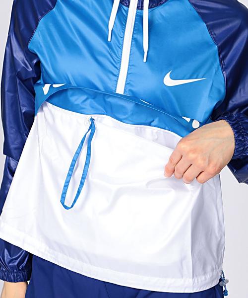 NIKE（ナイキ）の「NIKE（ナイキ） シティパッカブルジャケット（その他アウター・レディース・ブラック/コバルトブルー・MEDIUM/SMALL）」の6枚目の写真