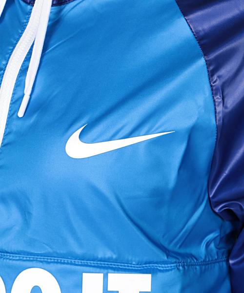 NIKE（ナイキ）の「NIKE（ナイキ） シティパッカブルジャケット（その他アウター・レディース・ブラック/コバルトブルー・MEDIUM/SMALL）」の7枚目の写真