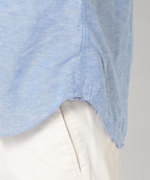 SHIPS（シップス）の「SC: SHIPS（シップス）16SS コットン/リネン ショールカラー 7スリーブ シャツ "ソリッド"（シャツ/ブラウス・メンズ・ホワイト/ブルー・MEDIUM/LARGE/SMALL）」の7枚目の写真