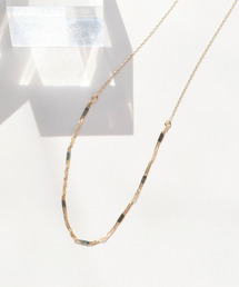 【K10】チェーンネックレス/ 36.5cm～40cm調整可能