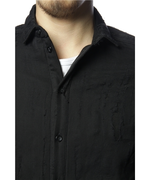 MIDWEST（ミッドウエスト）の「LINA  OSTERMAN  レイヤードシャツ（シャツ/ブラウス・メンズ・ブラック・SMALL）」の5枚目の写真