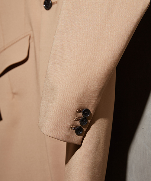 NUMBER (N)INE（ナンバーナイン）の「【NUMBER (N)INE】≪STUDIOUS限定≫別注ドレープ1Bチェスターコート（チェスターコート・メンズ・ブラック/ベージュ・2/1/3）」の6枚目の写真