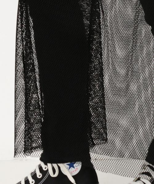 Another Edition（アナザーエディション）の「メッシュロングスカート ◆（スカート・レディース・オフホワイト/ブラック・FREE）」の9枚目の写真