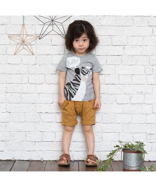 BIT'Z（ビッツ）の「2柄動物プリントTシャツ（Tシャツ/カットソー・キッズ・イエロー/グレー・95/100/120/110/80/90）」の3枚目の写真