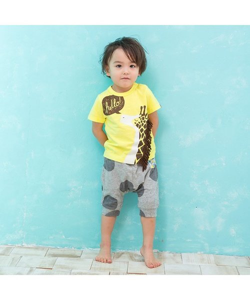 BIT'Z（ビッツ）の「2柄動物プリントTシャツ（Tシャツ/カットソー・キッズ・イエロー/グレー・95/100/120/110/80/90）」の4枚目の写真