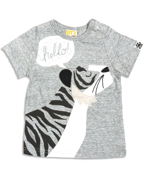 BIT'Z（ビッツ）の「2柄動物プリントTシャツ（Tシャツ/カットソー・キッズ・イエロー/グレー・95/100/120/110/80/90）」の5枚目の写真