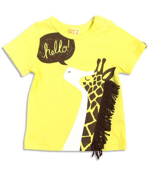 BIT'Z（ビッツ）の「2柄動物プリントTシャツ（Tシャツ/カットソー・キッズ・イエロー/グレー・95/100/120/110/80/90）」の6枚目の写真