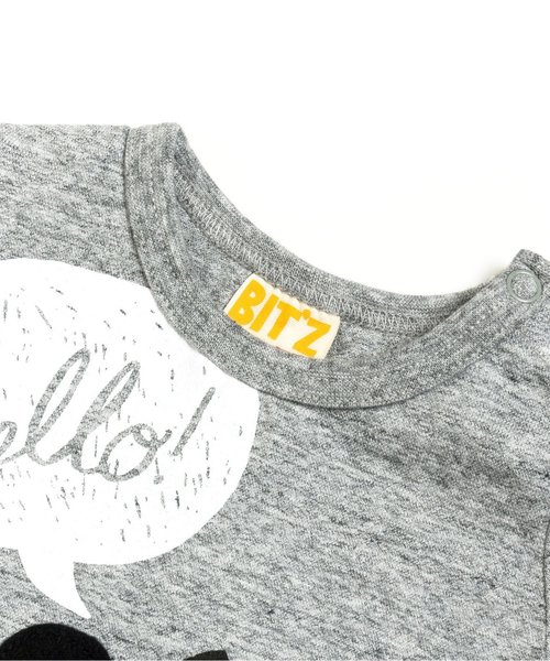 BIT'Z（ビッツ）の「2柄動物プリントTシャツ（Tシャツ/カットソー・キッズ・イエロー/グレー・95/100/120/110/80/90）」の9枚目の写真