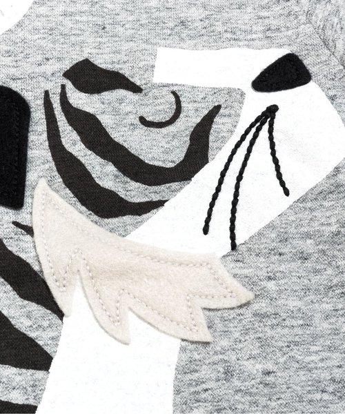 BIT'Z（ビッツ）の「2柄動物プリントTシャツ（Tシャツ/カットソー・キッズ・イエロー/グレー・95/100/120/110/80/90）」の11枚目の写真