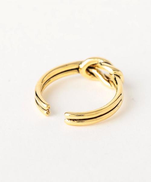 green label relaxing（グリーンレーベルリラクシング）の「CB knotラインC/リング ◆（リング・レディース・ゴールド/シルバー・FREE）」の3枚目の写真