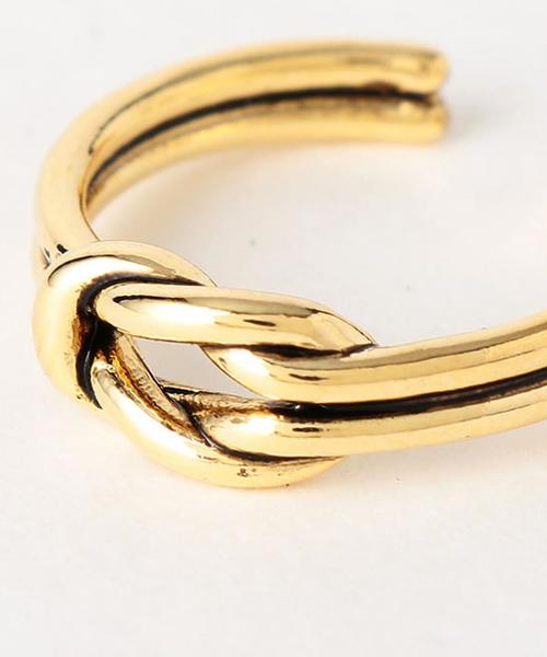 green label relaxing（グリーンレーベルリラクシング）の「CB knotラインC/リング ◆（リング・レディース・ゴールド/シルバー・FREE）」の4枚目の写真