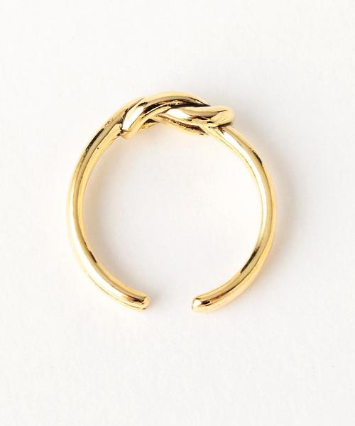 green label relaxing（グリーンレーベルリラクシング）の「CB knotラインC/リング ◆（リング・レディース・ゴールド/シルバー・FREE）」の5枚目の写真