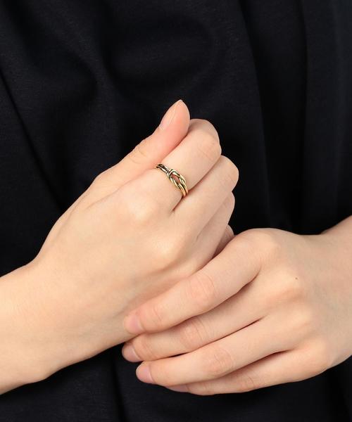 green label relaxing（グリーンレーベルリラクシング）の「CB knotラインC/リング ◆（リング・レディース・ゴールド/シルバー・FREE）」の7枚目の写真