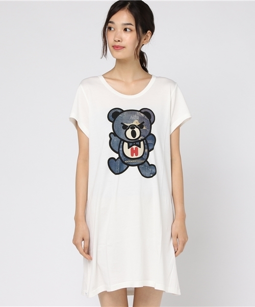 HYSTERIC GLAMOUR（ヒステリックグラマー）の「DENIM PATCH BEAR pt OP