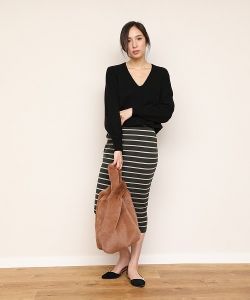 STYLEDOOR（スタイルドア）の「エコファートートバッグ（トートバッグ・レディース・ライトグレー/ピンク/グリーン/モカ・FREE）」の13枚目の写真