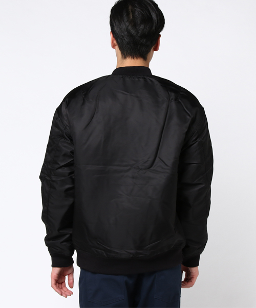 WEGO（ウィゴー）の「WEGO/ナイロンキルトMA-1（MA-1・メンズ・ブラック/ネイビー/カーキ/ワイン/ベージュ・SMALL/MEDIUM/LARGE）」の21枚目の写真