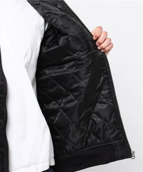 WEGO（ウィゴー）の「WEGO/ナイロンキルトMA-1（MA-1・メンズ・ブラック/ネイビー/カーキ/ワイン/ベージュ・SMALL/MEDIUM/LARGE）」の17枚目の写真