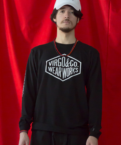 VIRGOwearworks（ヴァルゴウェアワークス）の「DIAMOND LOGO L/S（Tシャツ/カットソー・メンズ・ホワイト/ブラック・4/1/3/2）」の2枚目の写真