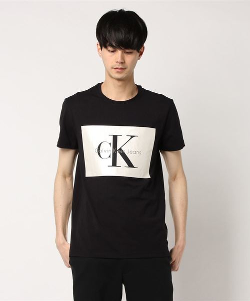 Calvin Klein Jeans（カルヴァンクラインジーンズ）の「ボックスロゴショートスリーブTシャツ（Tシャツ/カットソー・メンズ・ホワイト/グレー/ブラック/ダークブルー・LARGE/MEDIUM/SMALL/X-LARGE/XX-LARGE）」の11枚目の写真