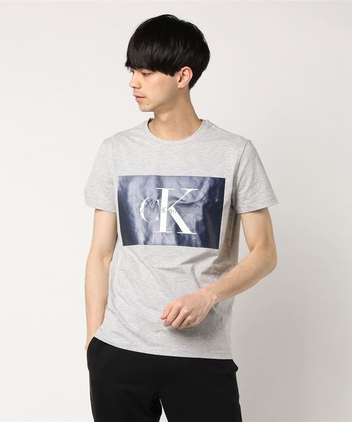 Calvin Klein Jeans（カルヴァンクラインジーンズ）の「ボックスロゴショートスリーブTシャツ（Tシャツ/カットソー・メンズ・ホワイト/グレー/ブラック/ダークブルー・LARGE/MEDIUM/SMALL/X-LARGE/XX-LARGE）」の10枚目の写真