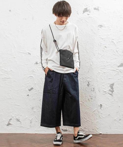 MinoriTY（マイノリティ）の「10ozデニムクロップドワイドパンツ デニムパンツ アンクルパンツ ビッグ（デニムパンツ・メンズ・ブラック/ライトインディゴブルー/インディゴブルー・M/L）」の12枚目の写真