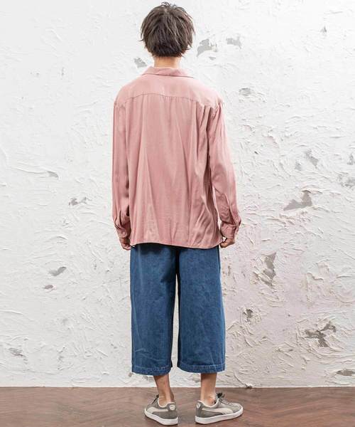 MinoriTY（マイノリティ）の「10ozデニムクロップドワイドパンツ デニムパンツ アンクルパンツ ビッグ（デニムパンツ・メンズ・ブラック/ライトインディゴブルー/インディゴブルー・M/L）」の11枚目の写真