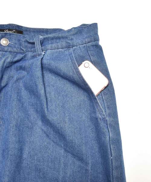 MinoriTY（マイノリティ）の「10ozデニムクロップドワイドパンツ デニムパンツ アンクルパンツ ビッグ（デニムパンツ・メンズ・ブラック/ライトインディゴブルー/インディゴブルー・M/L）」の13枚目の写真