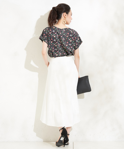 un dix cors（アンディコール）の「リバティプリントフレンチブラウス（シャツ/ブラウス・レディース・ブラック/パープル・FREE）」の9枚目の写真