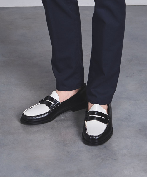 G.H.BASS（ジーエイチバス）の「＜G.H.BASS（ジーエイチバス）＞ LARSON COMBI LOAFER◆（ローファー・メンズ・ブラック・7/6h/7h/9/8/6/10/9h/8h）」の5枚目の写真