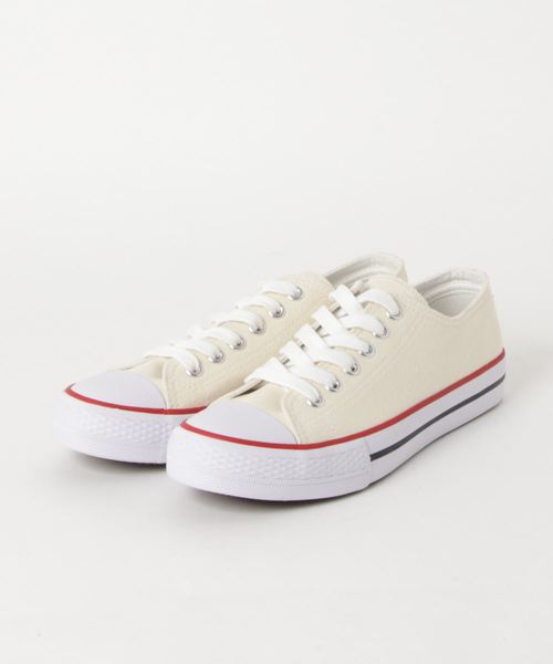 KOBE LETTUCE（コウベレタス）の「ローカットベーシックキャンバススニーカー（スニーカー・レディース・ブラック/オフホワイト/アイボリー/ブラック×ブラック/ワイン/グレイッシュベージュ/オレンジ・LL/S/M/L）」の3枚目の写真