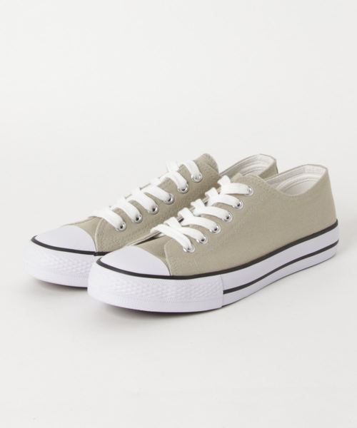 KOBE LETTUCE（コウベレタス）の「ローカットベーシックキャンバススニーカー（スニーカー・レディース・ブラック/オフホワイト/アイボリー/ブラック×ブラック/ワイン/グレイッシュベージュ/オレンジ・LL/S/M/L）」の12枚目の写真