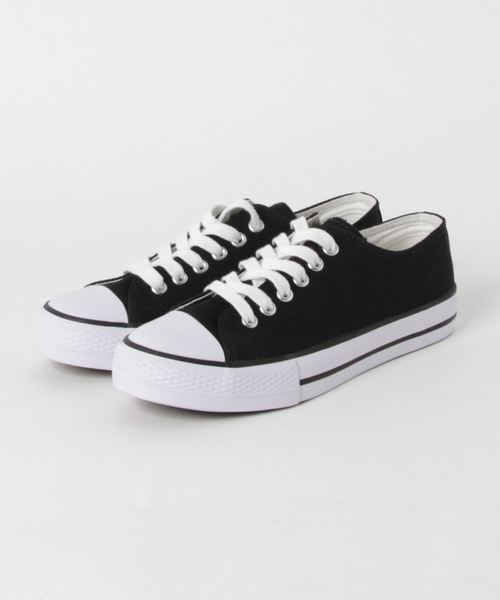 KOBE LETTUCE（コウベレタス）の「ローカットベーシックキャンバススニーカー（スニーカー・レディース・ブラック/オフホワイト/アイボリー/ブラック×ブラック/ワイン/グレイッシュベージュ/オレンジ・LL/S/M/L）」の17枚目の写真