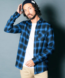 RAYON OMBRE CHK STANDARD SHIRTS L/S:レーヨンオンブレチェック スタンダードシャツ