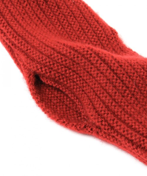 BAYFLOW（ベイフロー）の「[KIDS]ボンボンツキニットマフラー（マフラー・キッズ・ホワイト/レッド/ダークオリーブ・0）」の14枚目の写真
