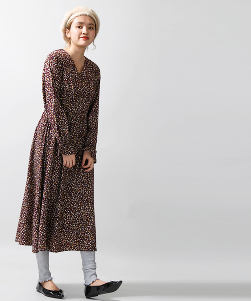 WEGO（ウィゴー）の「WEGO/フラワーロングワンピース（ワンピース・レディース・ブラック/ワイン・FREE）」の13枚目の写真